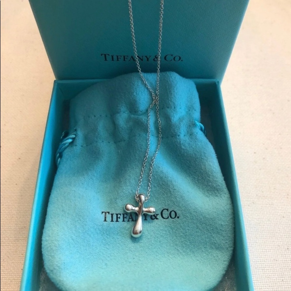 Tiffany & Co. Elsa Peretti Cross Pendant Necklace